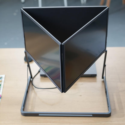 VSDISPLAY 15.6" Monitor: quad screen extender, 1080P IPS, foldable design, multi-screen productivity.