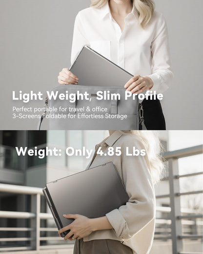 FQQ 14" Extender: 1200P IPS triple monitor, one cable, compact travel design, ideal for work on the go.